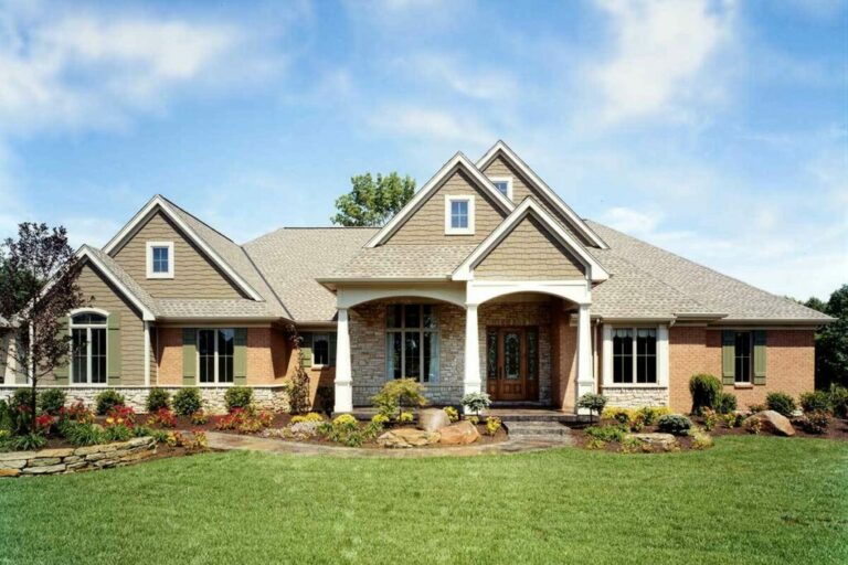 Expandable 5-Bedroom Single-Story Home with Optional Lower Level (Floor Plan)