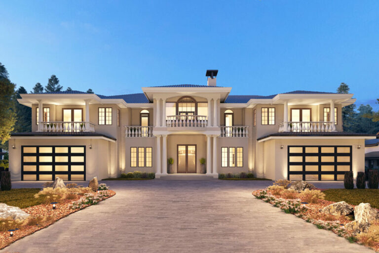 Grand 2-Story, 10-Bedroom Residence with Private Lower-Level Retreat (Floor Plan)