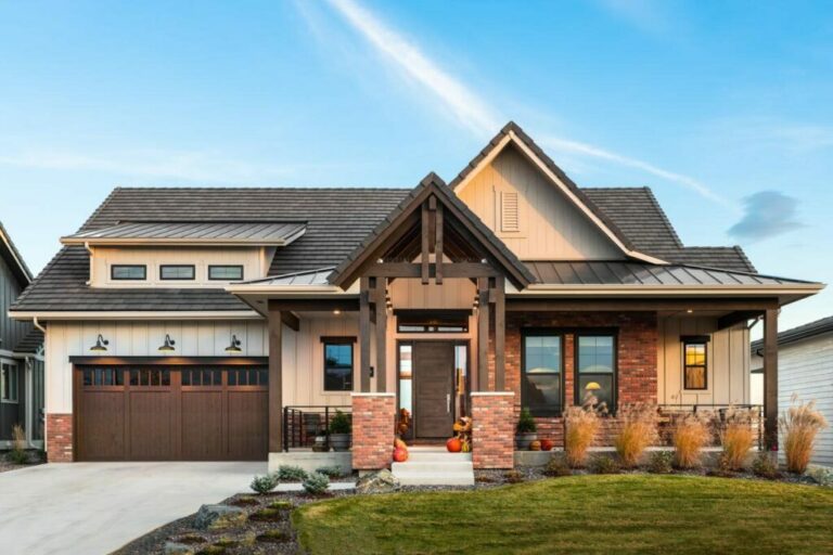 4-Bedroom Single-Story Rustic Craftsman Home with Vaulted Covered Patio (Floor Plan)